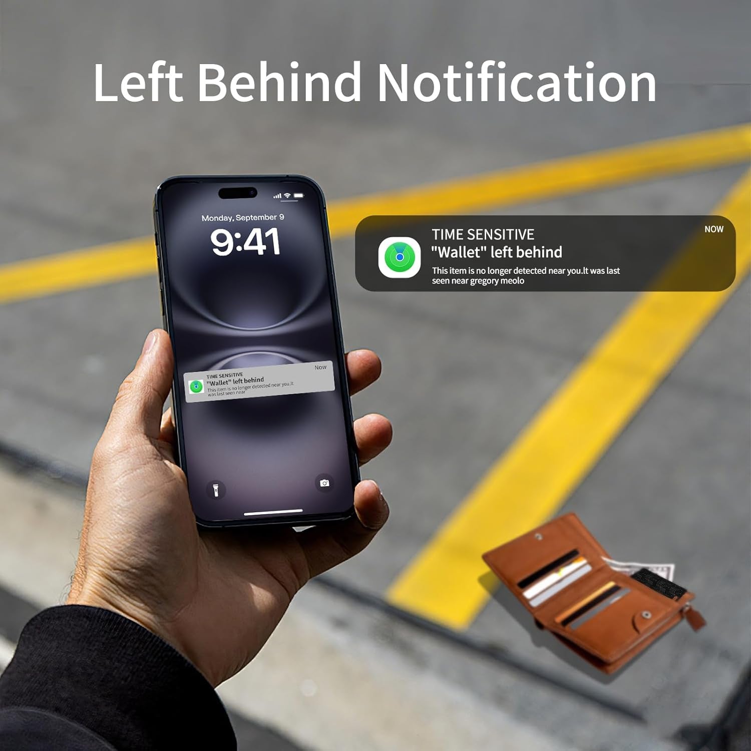 Wallet Tracker Card [Apple Mfi Certified] (Ios and Android) Bluetooth Tracker Card, 0.07In Rechargeable Smart Tracking Card Work with Apple Find My, Keys, Luggage Tags, Bags, Passports, Purse(1 Pack)